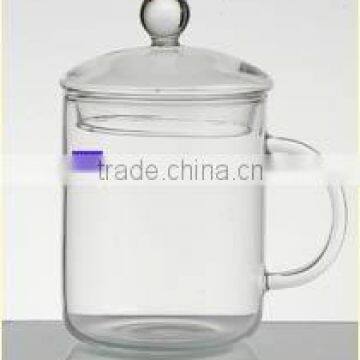 Heat resistant glass teapot