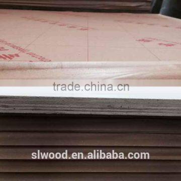 melamine faced plywood , white melamine plywood covered with non-slip paper