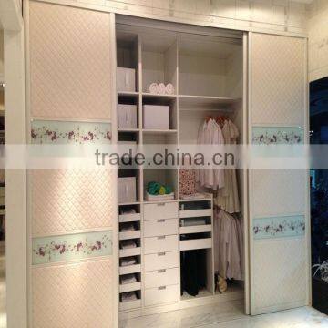 ZHUV MDF 18mm melamine sliding door wardrobe