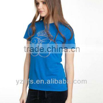 Women Fashion Breathable Knitted Soft Comfort Colors Printed Tshirt