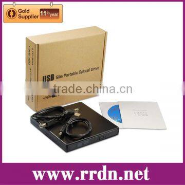 USB 2.0 External Slim DVD Burner, 8X DVD+/-R, 8X DVD+RW