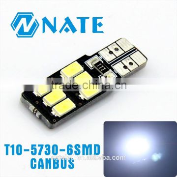 Newest Product 12V Canbus Light For Car T10 5730 6Smd High Power Led Lamp