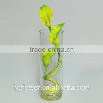 artistic glass pot flower calla lily for living room decoration