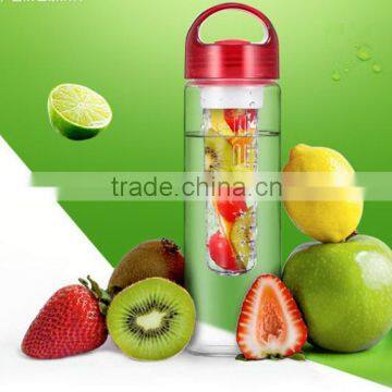 750ml water bottle infuser, custom plastic juice bottle with handle