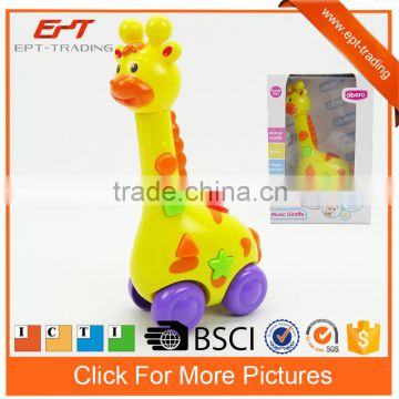 Battery operated cute walking deer toys with music&light