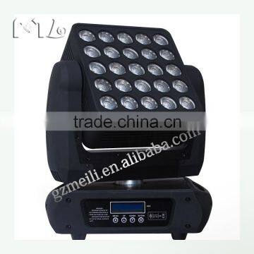 blinder stage light RGBW 4in1 Pixel Matrix 25pcs 12w Beam LED Moving Head