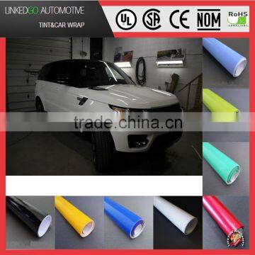 Good quality 1.52*30m white gloss car wrap with air bubble free car wrapping