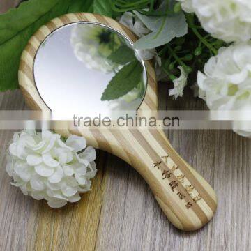 promotion cheap mini wood wooden frame cosmetic mirror