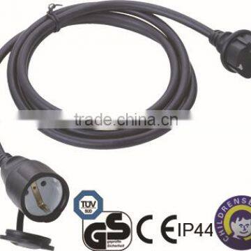 multi socket extension cord with CE GS IP44