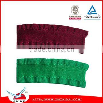 2015 satin double ruffle ribbon supplier