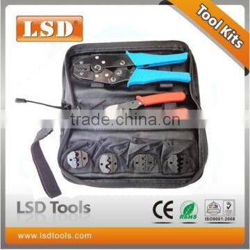 LSD Brand Good Quality LS-K04WFmulti -functional Crimping Tool Set Cable Cutter and Replaceable Dies Combination Hand Tool Set