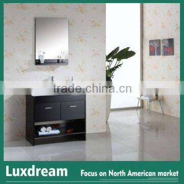 Contemporary Simple Bathroom Vanity With Single Drop-in Sink From China photo-2