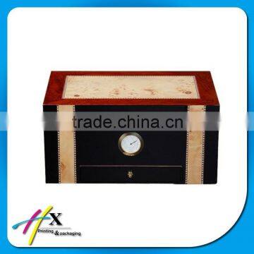 Multi-functional Wooden Household Cigar Box with Additional Drawer