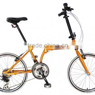 MADE IN TAIWAN - Orange - 20 inch 7 speed 451 folding cruiser