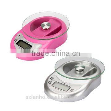 2015 new 5kg/1g Digital Kitchen Scale Diet Food Weight Clock Countdown Alarm