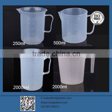 2000ml 500ml lab plastic measuring cup plastic cup