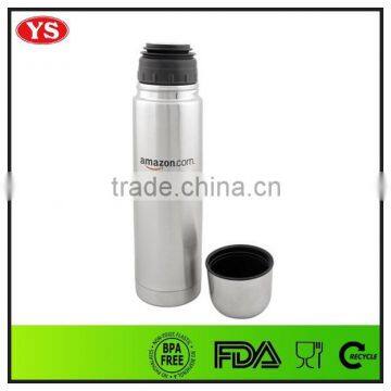 Promotional Double Wall Stainless Steel 1 Liter Vacuum Flask With Bag