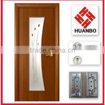 2016 wooden interior fancy glass door