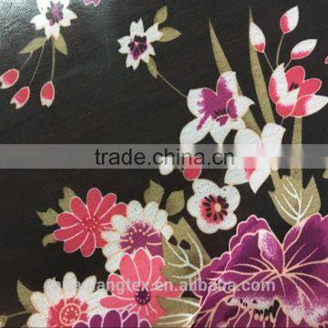 Japanese Style Vintage Flower Print Chiffon Fabric for Women Dress Sandal photo-3