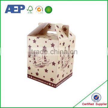 High quality printed cardboard custom paper donut packaging box