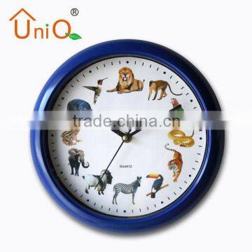 plastic animanls modern wall clocks Vendor