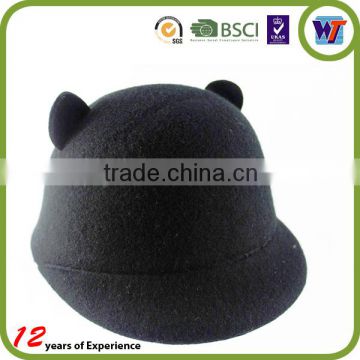 Top Quality Cute Kids Rabbit Cap Felt Wool Fedora Hats Custom For Children Present