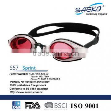 Sprint - Hot Sell Rose Color Design for Women Quick Strap Adjustment Swimming Goggles 2016