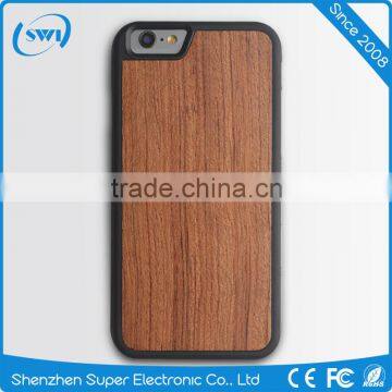 2016 New Design Natural Wood Wooden Cover TPU Case for iPhone 6 6s