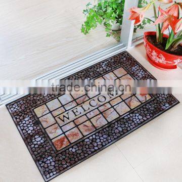 Anti-slip customs door mat outdoor rubber floor mat