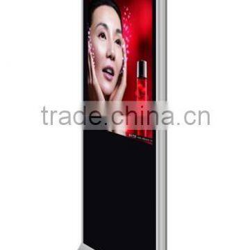 LED Floor Standing Digital Signage Bianco permanente Soluzione di lusso Kiosk advertising display