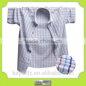 customized polyester checked latest shirt designs for men 2015