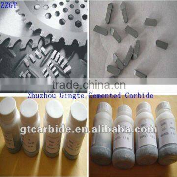 Carbide saw tips in china with the grades K10,K20,K30