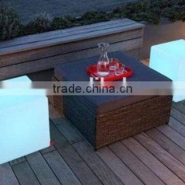 Light up PE Plastic Chairs/led Chair/light Cube Seat