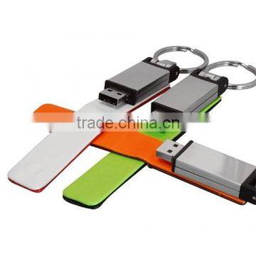 Cheap factory direct selling credit card shaped usb flash drive Brand Custom Leather Can be printed logo