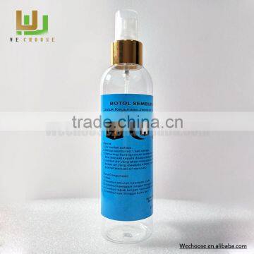 Best design 200ml cylinder plastic fine mist sprayer bottle