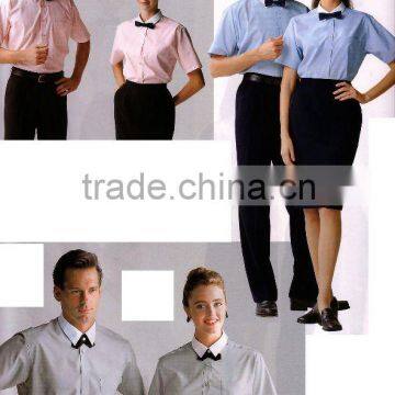 waiter uniform/bar unifrom/shirt and bow tie