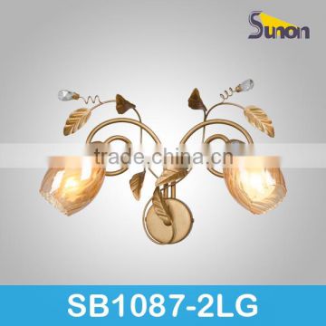 2 light paint gold lamps wall mounted