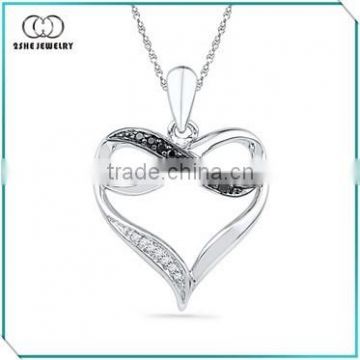 Fashion Heart and infinity symbol pendant for Valentine's Gfit