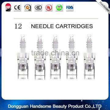 2016 Hot sale 1/3/7/9/12/36/ Nano silicon needles thread head derma pen micro needle cartridge for derma pen