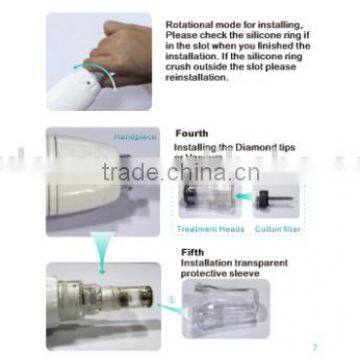 Home Use Skin Rejuvenation Microdermabrasion Machine/ Diamond Dermabrasion TipsP-525 photo-6