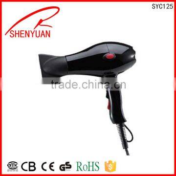 Professional long-life AC motor Hair Dryer & accessories ionic function ON/OFF switch for salon