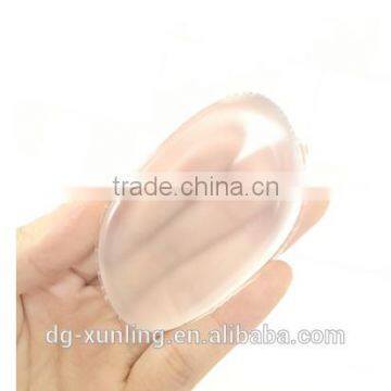 New hot transparent silicone puff, Oval leaves shape jelly sponges