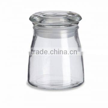 50ml to 200ml eco-friendly puddings glass candle cup with glass lids