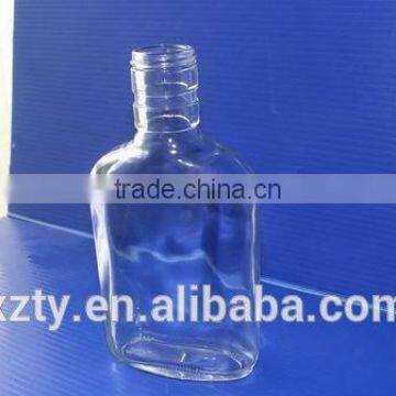 200ml clear glass drinking liquor empty bottle with twist lid