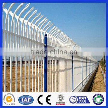 lowest price villas zinc steel fence, prefab fence panels steel, designs for steel fence