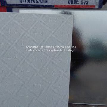 PVC Gypsum Ceiling Tile/PVC Laminated Gypsum Ceiling Board photo-5