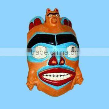 Novelty Ugly Face Shaped Resin Shaman Mask