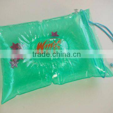 pvc inflatable beach bag pillow,transparent handle pvc promotional bag,pvc inflatable bag for advertisement