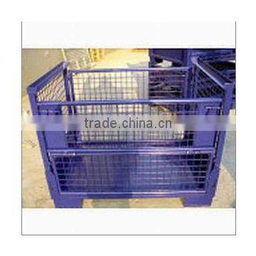 stackable wire mesh crate container/steel bin