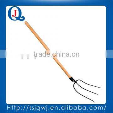 Farming Garden Tools Three Tines Steel or Wooden Handle Steel Digging Fork photo-2